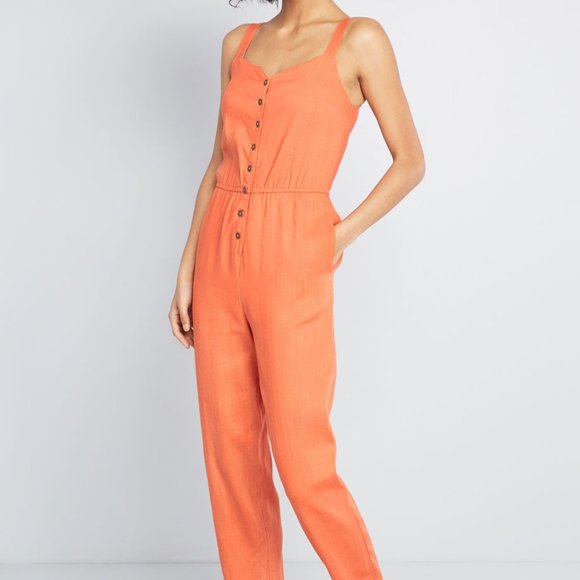 Modcloth Pants - A ModCloth Linen Jumpsuit